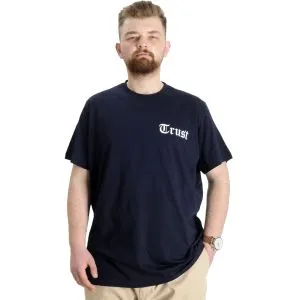 Big Size Mens T-Shirt TRUST 23150 Navy Blue