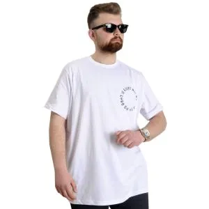 Büyük Beden Erkek T-shirt WHAT IS 23151 Beyaz
