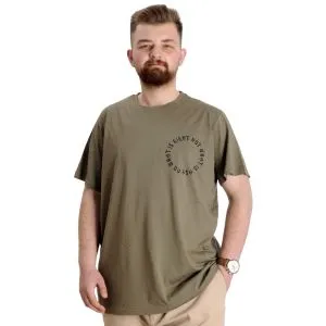 Big Size Mens T-Shirt WHAT IS 23151 Khaki