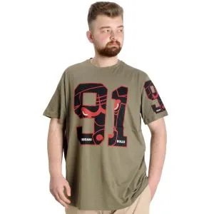 Big Size Mens T-Shirt 91 23153 Khaki