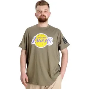 Büyük Beden Erkek Baskılı T-shirt 23156 Haki