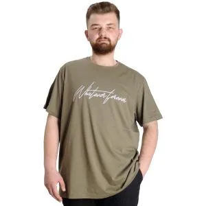 Büyük Beden Erkek T-shirt WF 23157 Haki