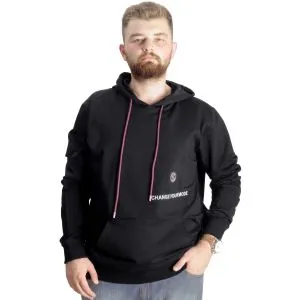 Big Size Sweat Kanguru Change Mode 23164 Black