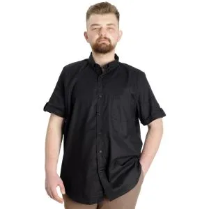Big Size Mens Shirt Gabardinee23302 Black