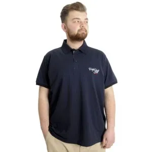 Büyük Beden Erkek T-shirt Polo PORT SHIELD 23317 Lacivert