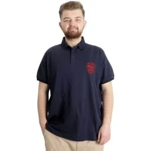Big Size Mens T-Shirt Polo OCEAN JOURNEY 23319 Navy Blue
