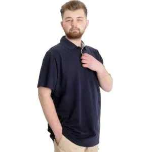 Big Size Mens T-Shirt Polo CHOOSE YOUR MODE 23321 Navy Blue