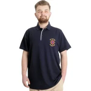 Büyük Beden Erkek T-shirt Polo ADVENTURE 23323 Lacivert