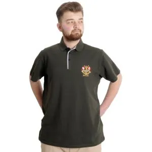 Büyük Beden Erkek T-shirt Polo MODE TEAM 23324 Haki
