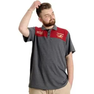 Büyük Beden Erkek T-shirt Polo CHNGYRMD 23328 Antramelanj