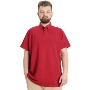 Büyük Beden Erkek T-shirt Polo CARPE DIEM 23333 Bordo