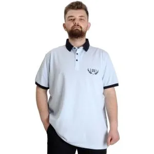 Büyük Beden Erkek Polo T-shirt 1991 23341 Mavi