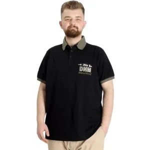 Büyük Beden Erkek Polo T-shirt DNM 23343 Siyah