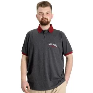 Büyük Beden Erkek Polo T-shirt SAILING 23344 Antramelanj