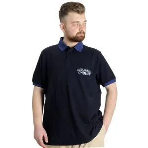 Büyük Beden Erkek Polo T-shirt SAILING 23344 Lacivert