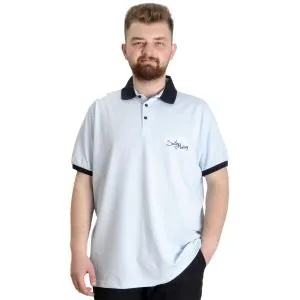 Büyük Beden Erkek Polo T-shirt SAILING 23344 Mavi
