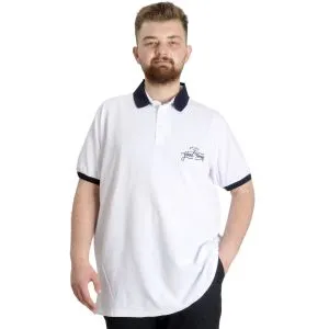 Büyük Beden Erkek Polo T-shirt GOOD TIMES 23345 Beyaz