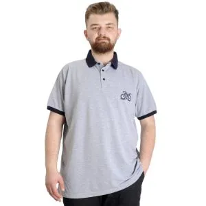 Büyük Beden Erkek Polo T-shirt HIGH 23346 Grimelanj