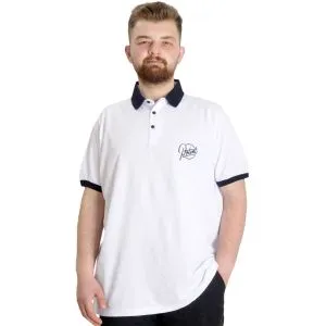 Büyük Beden Erkek Polo T-shirt POTENT 23348 Beyaz