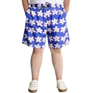 Big Size Mens Swimming Short 23464 Navy Blue-Kırmızı