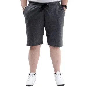 Büyük Beden Erkek Cepli Şort WAFFLE 23498 Antramelanj