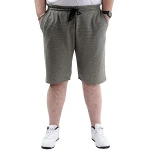 Büyük Beden Erkek Cepli Şort WAFFLE 23498 Haki