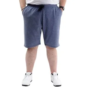 Büyük Beden Erkek Cepli Şort WAFFLE 23498 İndigo