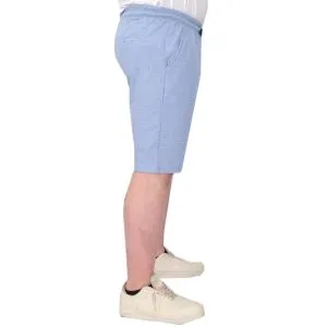 Büyük Beden Erkek Şort Düz Waffle 23498 Mavi