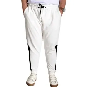 Büyük Beden Eşofman Altı Garnili 23518 Ekru