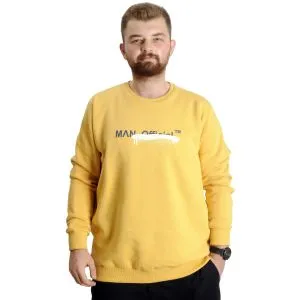 Big Size Mens Sweatshirt Crew Neck Man Official 23528 Hardal
