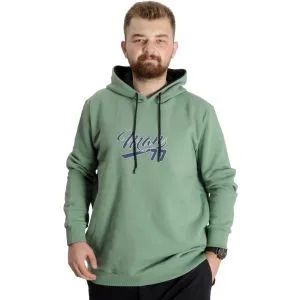 Büyük Beden Erkek Sweatshirt Kapüşonlu 23540 Çağla