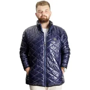 Big Size Mens Coat quilted 23604 Indigo