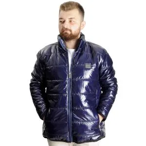 Big Size Mens Coat quilted 23608 Indigo