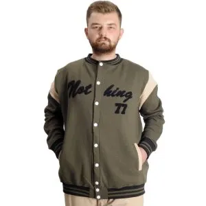 Büyük Beden Erkek Kolej Mont Nothing 23630 Haki