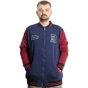 Büyük Beden Erkek Kolej Mont Fermuarlı Ceket REPUTATION 23634 İndigo