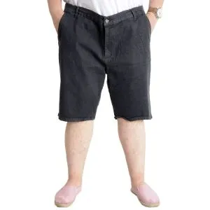 Big Size Mens Denim Short Yan with pocket NEW ARMINA 23806 Black