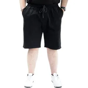 Büyük Beden Erkek Kapri Yan Cepli 23808 Siyah