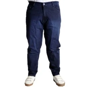 Büyük Beden Erkek Kot Pantolon Klasik Armina 23903 Lacivert