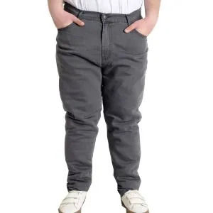 Büyük Beden Erkek Pantolon Kot Klasik 5Cep FOCUS 23904 Gri