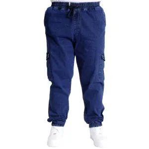 Battal Beden Erkek Kot Pantolon CHIEF BLUE Lastikli 23919 Lacivert