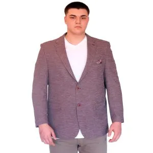 Büyük Beden Erkek Klasik Blazer Ceket BRITANYA 23028 BORDO