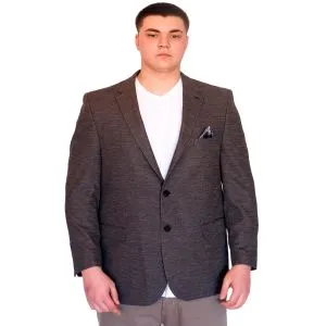 Big Size Mens Classic Blazer Jacket BRITANYA 23028 FUME