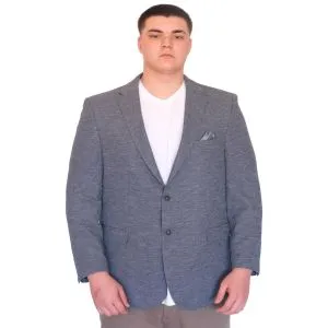Büyük Beden Erkek Klasik Blazer Ceket BRITANYA 23028 GRI