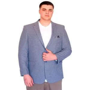Büyük Beden Erkek Klasik Blazer Ceket BRITANYA 23028 MAVI