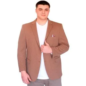 Big Size Mens Classic Blazer Jacket DIAGO 23027 Cappucino