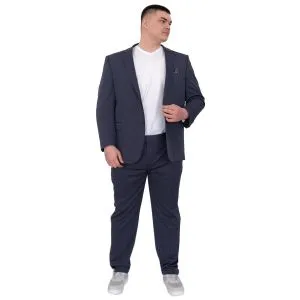 Büyük Beden Erkek Takım Elbise Tintin Basic All 24020 Indigo