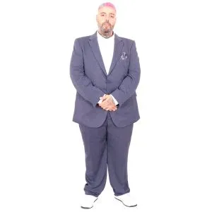 Büyük Beden Erkek Takım Elbise Tintin Basic All 24020 Indigo