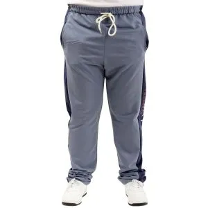 Büyük Beden Erkek Eşofman Altı Cepli Baskılı SPORT 24516 Mavi