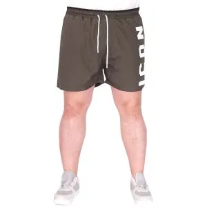 Büyük Beden Erkek Deniz Şortu ICON U25402 Haki