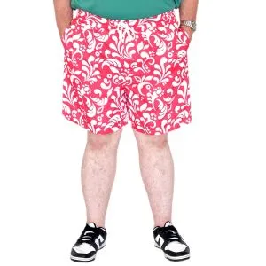 Plus Size Men's Swim Shorts Fox 25403 Red